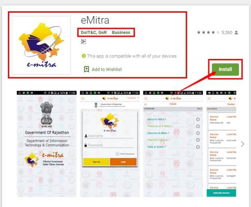eMitra App Android