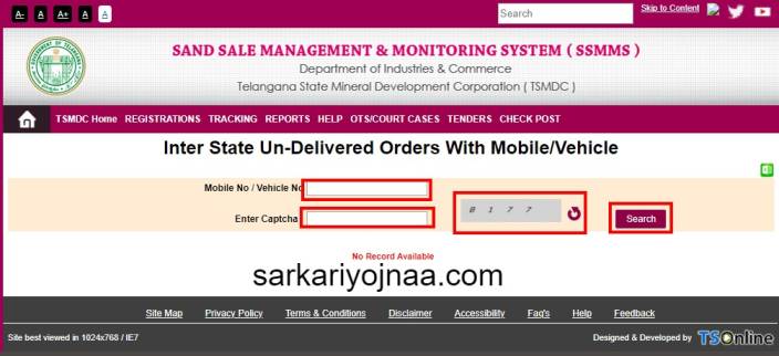 TRACK INTER STATE ORDER WITH MOBILE _ VEHICLE
