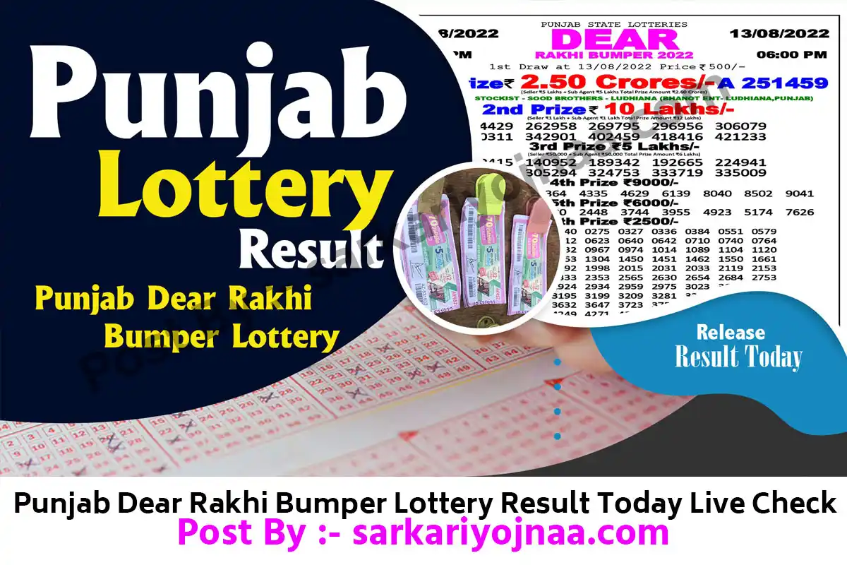 Punjab Dear Rakhi Bumper Result
