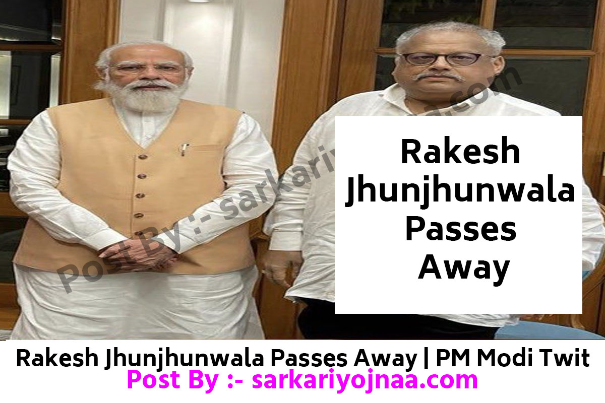 Rakesh Jhunjhunwala Passes Away