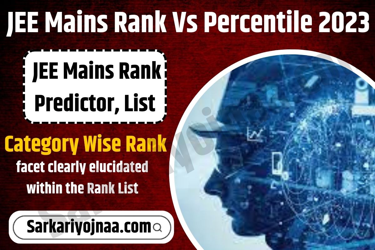 JEE Main Rank Vs Percentile 2023, JEE Mains Rank Predictor, List