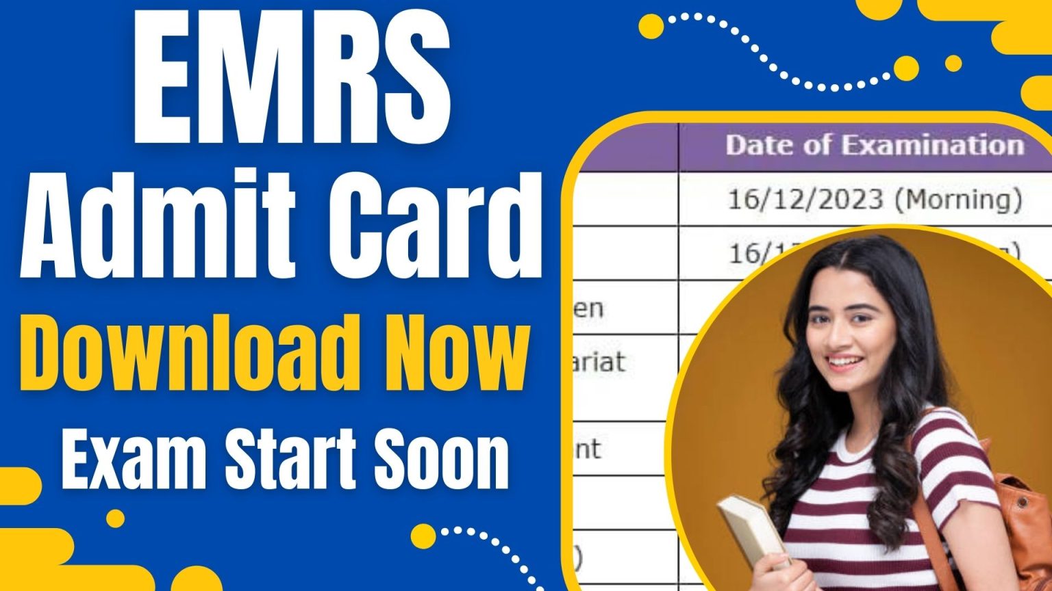 EMRS Admit Card 2024 Released! Download Your PGT, Principal, JSA, TGT ...